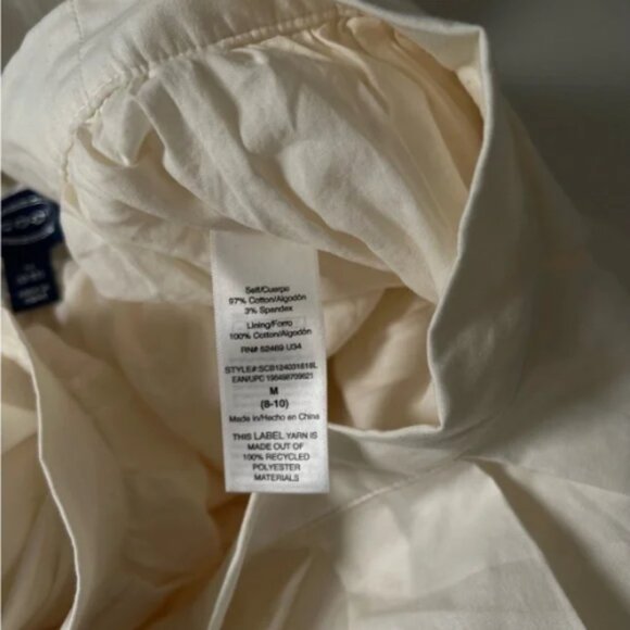 Scoop‎ Cotton Poplin Pleated Midi Skirt Full Silhouette Sz M *note - Picture 7 of 8